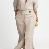 Aurélia™ — Robe longue fluide élégance naturelle