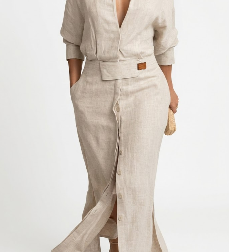 Aurélia™ — Robe longue fluide élégance naturelle