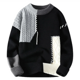 Bruno - Pull Patchwork Confortable