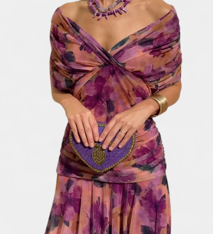 Alizée™ — Robe florale à grâce aérienne