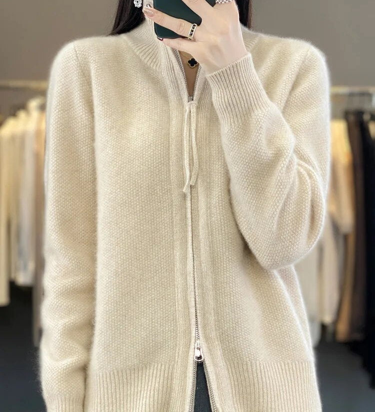 Piera - Cardigan Zippé Confortable