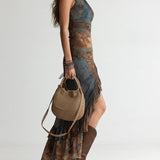 Aurélysse™ — Robe asymétrique bohème silhouette sculptée