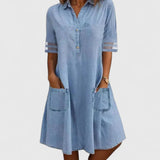 Bretagne - Élégante Robe en Jean