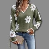 Thea - Pull Floral Élégant