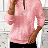 Amelie - Pull Zippé Décontracté