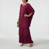 Émeline™ — Robe maxi fluide à volants bohème