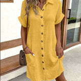 Dunya - Élégante Robe Polo Ceinturée