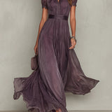 Flavia - Élégante Robe Maxi Violette
