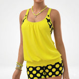 Yolène™ — Tankini deux pièces pois style balnéaire joyeux