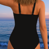 Aqua Queen | Maillot de bain de luxe à décolleté croisé et imprimé coloré