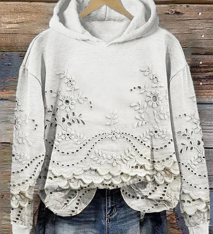 LÉONA™ | Sweat à Capuche Imprimé 3D – Confort & Style au Quotidien