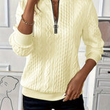 Amelie - Pull Zippé Décontracté