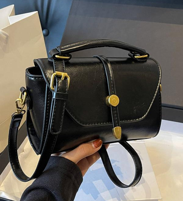 Élodie™ — Sac bandoulière carré chic contrasté