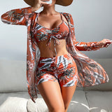 Laluna | Ensemble de bikini 3 pièces imprimé
