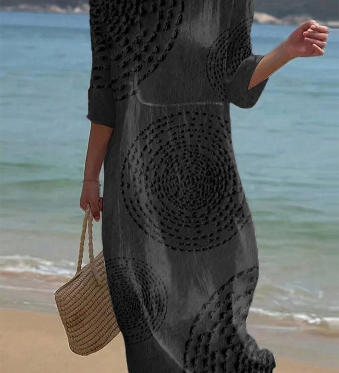 Améliane™ — Robe midi élégante à détails délicats