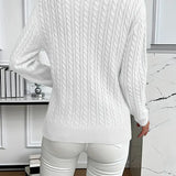 Lena – Pull en tricot à torsades pour femme