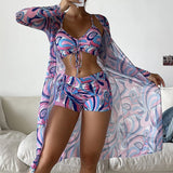 Laluna | Ensemble de bikini 3 pièces imprimé