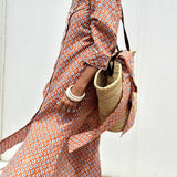 Anne - Élégante robe chemise à carreaux