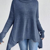 Léïna™ – Le Pull Col Montant Doux & Décontracté