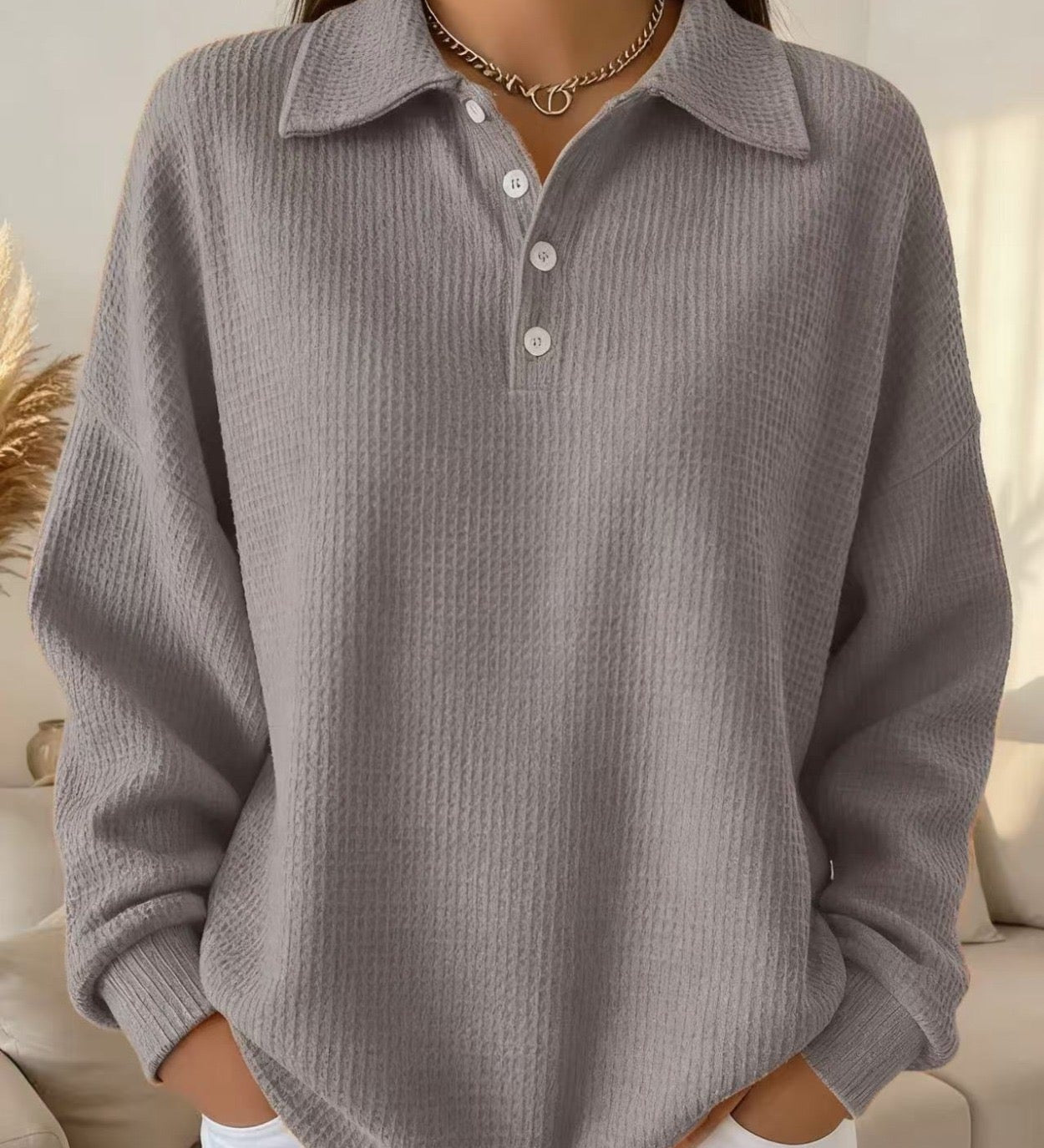 Ava - Pull Polo Doux Élégant