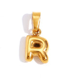 Collier Lettre Bubble Chic