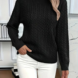 Lena – Pull en tricot à torsades pour femme