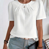 Noémie™ — T-shirt élégant à texture subtile