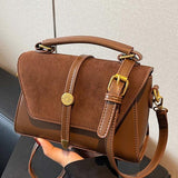 Élodie™ — Sac bandoulière carré chic contrasté