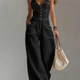 Sophie™ | Combinaison en denim ample