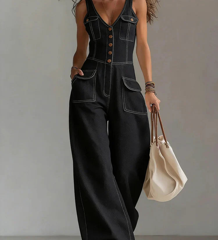 Sophie™ | Combinaison en denim ample