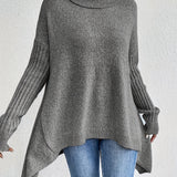 Léïna™ – Le Pull Col Montant Doux & Décontracté