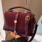 Élodie™ — Sac bandoulière carré chic contrasté