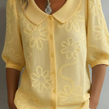 Aurélie™ - Blouse légère florale élégance naturelle