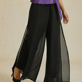 Delphine™ — Pantalon large fluide élégant aérien