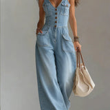 Sophie™ | Combinaison en denim ample