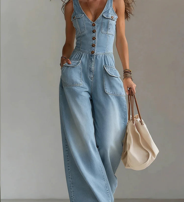 Sophie™ | Combinaison en denim ample