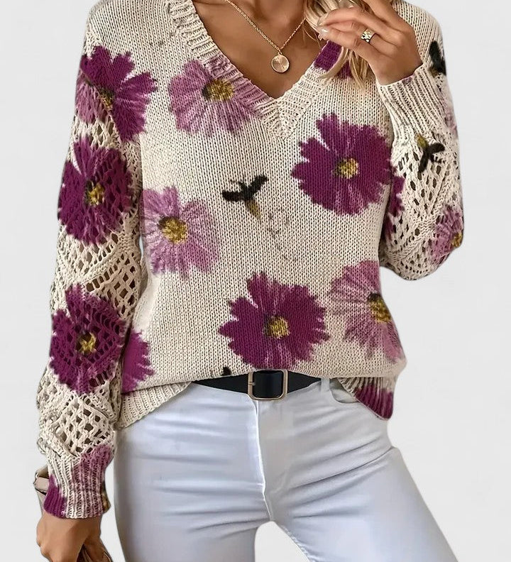 Aurélie - Cardigan Floral Léger