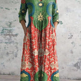 Judith - Robe Maxi Florale Élégante
