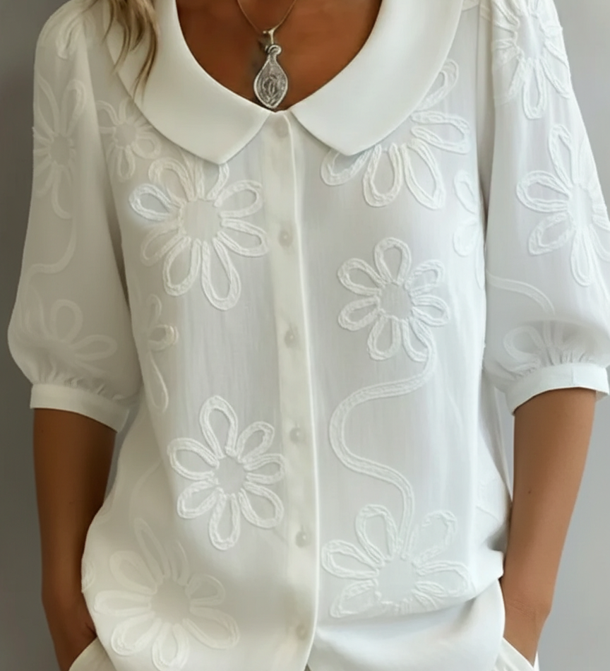 Aurélie™ - Blouse légère florale élégance naturelle