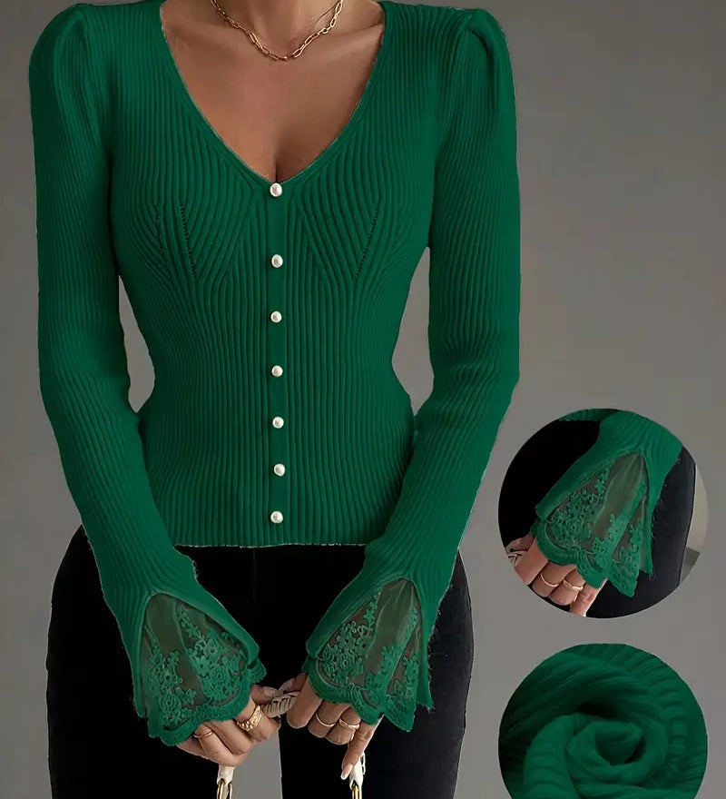 Elena - Pull Chic en Dentelle