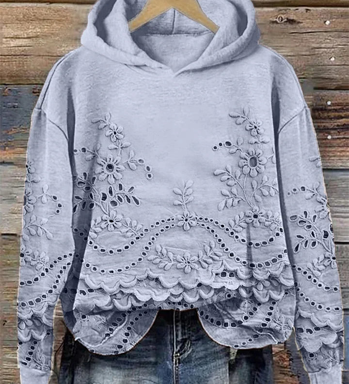 LÉONA™ | Sweat à Capuche Imprimé 3D – Confort & Style au Quotidien