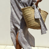 Anne - Élégante robe chemise à carreaux