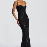 Robe | Maxi Ajustée en Dentelle