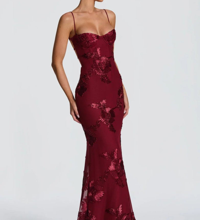 Robe | Maxi Ajustée en Dentelle