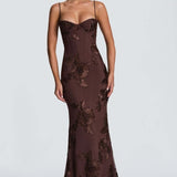 Robe | Maxi Ajustée en Dentelle
