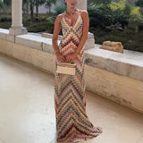 Graphique | Robe Maxi Ajustée