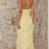 Robe Maxi | Volants Fluides