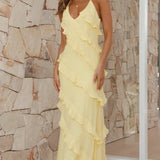 Robe Maxi | Volants Fluides