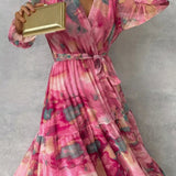 Flora | Robe Maxi Florale à Manches