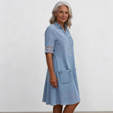 Bretagne - Élégante Robe en Jean